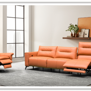 Alessandro 3 Seater Leather Power Recliner Sofa