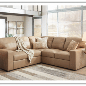 Bandon Leather 2-Piece Sectional in Toffee