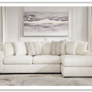 Chessington Fabric Sectional with Chaise in Ivory
