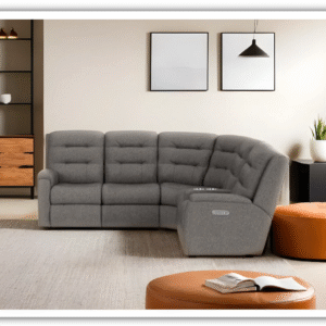 Flexsteel Arlo Fabric Power Reclining Sectional With Storage