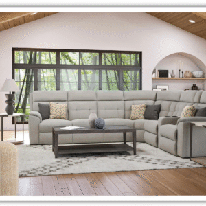 Flexsteel Mason 5 Seater Fabric Reclining Sectional With Console