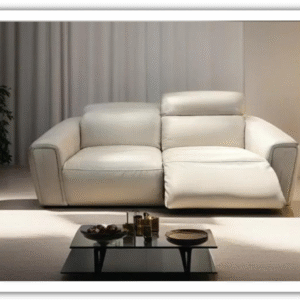Kuka ordla Sofa Power Reclining in Coconut Milk Color
