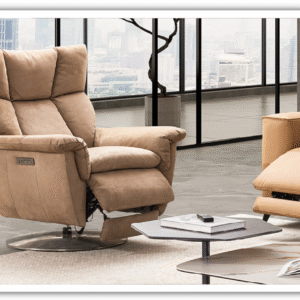 Alessandro Double Power Leather Swivel Chair