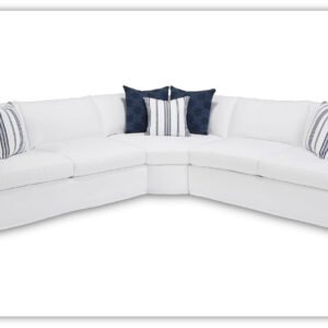 Four Seasons Reese L-Shaped Modular Sectional Sofa with Track Arms